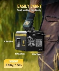 140A MIG Welder, 110V/220V Dual Voltage, Flux Core MIG/Lift TIG/Stick 3 Black