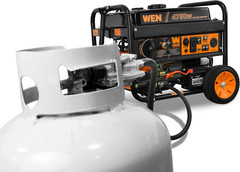 4,750-Watt 120V/240V Dual Fuel Portable Generator with Wheel Kit and Electric St