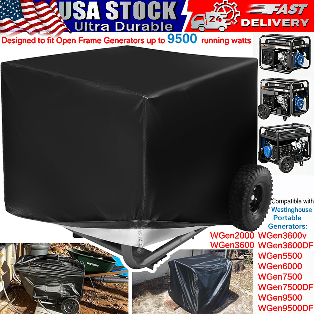 For WGen Power Equipment Generator Cover 2000 3600 5500 6000 7500 9500 Waterproo