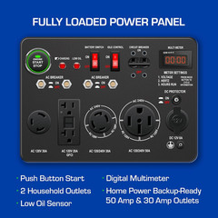 DuroMax XP13000EH 13,000-Watt Dual Fuel Portable Generator
