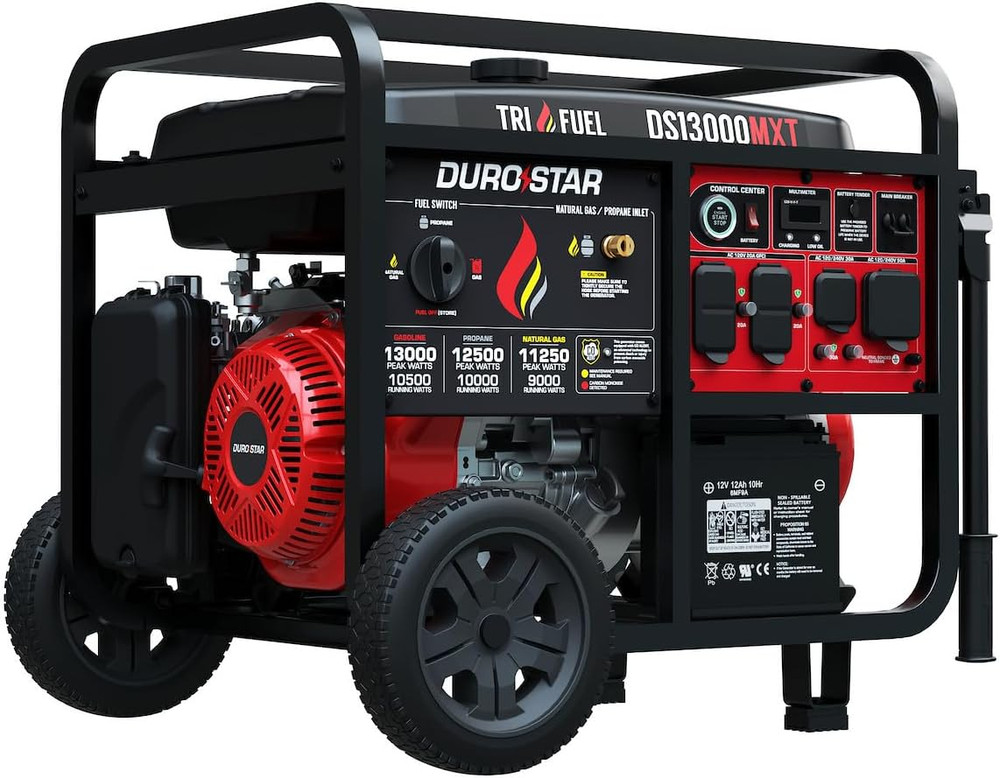 13,000W 500Cc Tri Fuel Portable Generator – Remote Electric Start, Whole Home