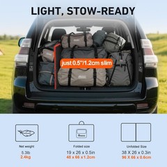DOKIO 100W Portable Foldable Solar Panel Kit (19x26in, 5.3lb)