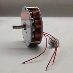 Mini Disc Iron Core Generator 50W 24V Strong Magnetic Multi-pole Three-Phase