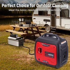 Gasoline Generator 3800W Power Digital Display CO Alert Electric Remote Start