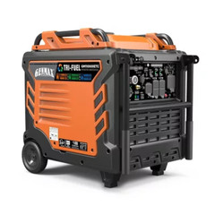 GENMAX 11000-W Portable TRI Fuel Gas Inverter Generator, Remote Start, CO Sensor