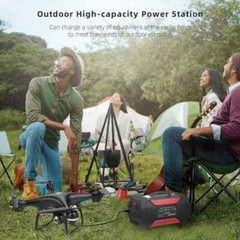 SUNGLIFE 500W Portable Generator, 280Wh 78000mAh Power Station, 110V AC Outlet