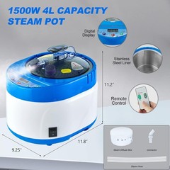 4L Portable Sauna Steamer & Steam Generator in Blue – Remote Control Spa Machine