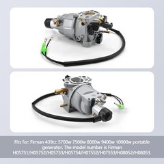 Carburetor Compatible with Firman Tri-Fuel / Dual-Fuel Generators H07552
