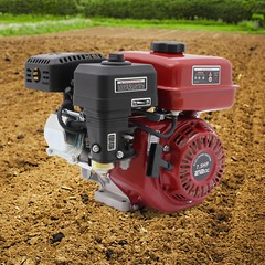 US 7.5HP Motor 4 Stroke Gas Powered Portable Engine 212cc Air Cooling Pull Start