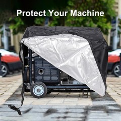 32″L x 24″W x 24″H Generator Cover, 210D Universal Waterproof Covers, Black