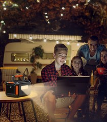 Portable Solar Generator 444Wh 500W Power Station for Barbecue