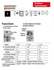 12V24V Water Turbine Generator, DC Permanent Magnet Brushless Generator