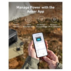 Anker SOLIX C800X 768Wh Solar Generator 100W Solar Panel Camping