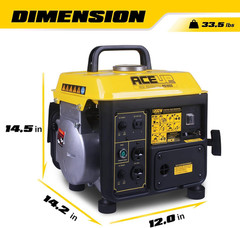 1,200W Gas Powered Generator, Small Portable Generator for Home Use Ultralight,