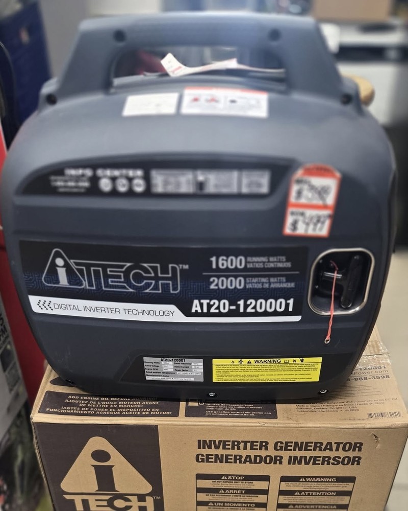 iTech AT20-120001 Digital Inverter Generator 1600W/2000W Black