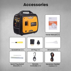 5KW Portable Inverter Generator Gas Powered Electric Remote Start 120V