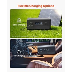 2160Wh LiFePO4 Expansion Battery with 3 Output Ports for Home, Camping, RV