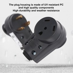 RV Receptacle Plug Set 30 AMP Replacement Male And Female Plug Receptacle Set