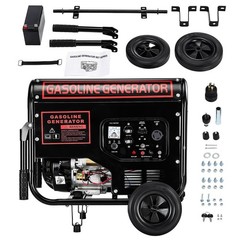 5000W Gas Inverter Generator Electric Start 274cc OHV Engine 110V+220V Dual Volt