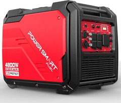 PowerSmart 4,800-Watt Portable Gas Inverter Generator, Electric Start, CO Sensor