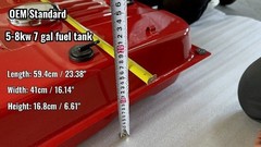 17×23.5″ Gas Fuel Tank for 389cc 420cc 439cc Predator Generators – 7 Gallon Capa