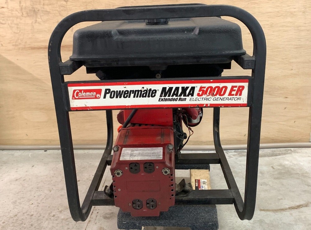 COLEMAN POWERMATE GENERATOR 5000 MAXA ER – 10 HP TECUMSEH ENGINE – MADE IN USA