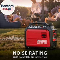 3600-Watt Portable Inverter Generator, Quiet, 30 Amp for RV, Home Use