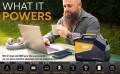 VMAX VPG750 Portable Power Station 786Wh, 500W Pure Sine Wave Solar for Camping