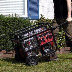 DUROSTAR 13,000-Watt Portable Dual Fuel Gas Generator, Electric Start, CO Sensor