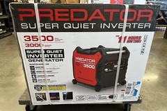 PREDATOR 3500 INVERTER GENERATOR — LOCAL PICKUP IN FLORIDA 32669