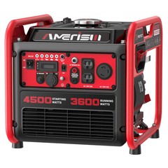 AMERISUN AL5040C Portable Gas Inverter Generator 4500W CO Sensor EPA Compliant