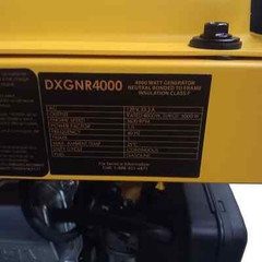 DEWALT 4000-Watt Manual Start Gas-Powered Portable Generator, DXGNR4000