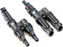 ALLPOWERS MMF+FFM for Parallel Connection Between Solar Panels, 1 Pair Y Branch