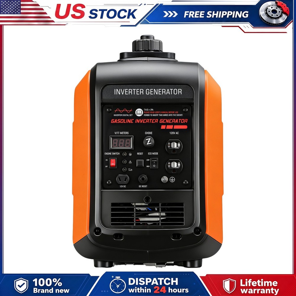 5000W Portable Inverter Generator Gas Powered Quiet for Home Parallel Ready