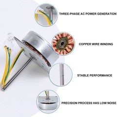 Low Power Miniature AC Three-phase Generator For Teaching Use