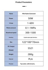 Small Portable Permanent Magnet Hydraulic Generator Turbine For Home Outdoor Use