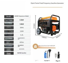 220V Single-Phase Electric Start Generator for Construction Emergencies