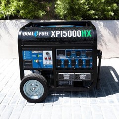 DuroMax 15,000-W Portable RV Ready Dual Fuel Generator, Remote Start, CO Sensor