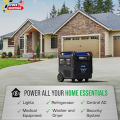 11000-Watt Dual Fuel Portable Digital Inverter Generator Gas & Propane FREE SHIP