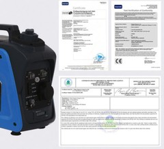 800W Portable Silent Camping Gasoline Power Inverter Generator Set 220V
