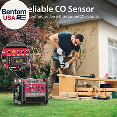4400-Watt Portable Inverter Generator, Gas Powered, Co-Sensor, Lightweight & Qui