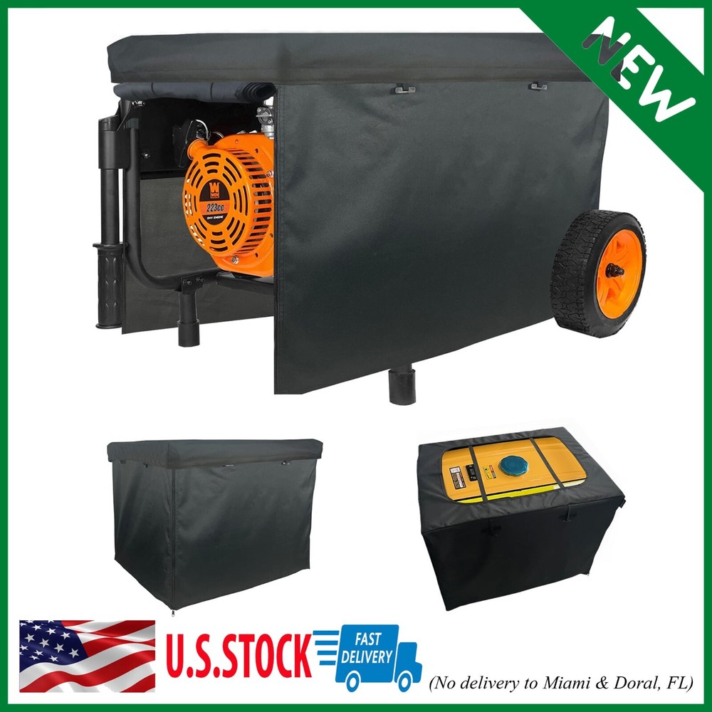Generator Covers While Running,Outdoor Generator Tent 32″L x 24″W x 24″H BLACK
