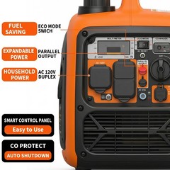 4500W Portable Inverter Generator ,Gas Powered Generators Quiet for Camping & RV