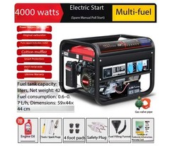Multi-Fuel Generator Gasoline/LPG Inverter 220V Home Use Outdoor Compact