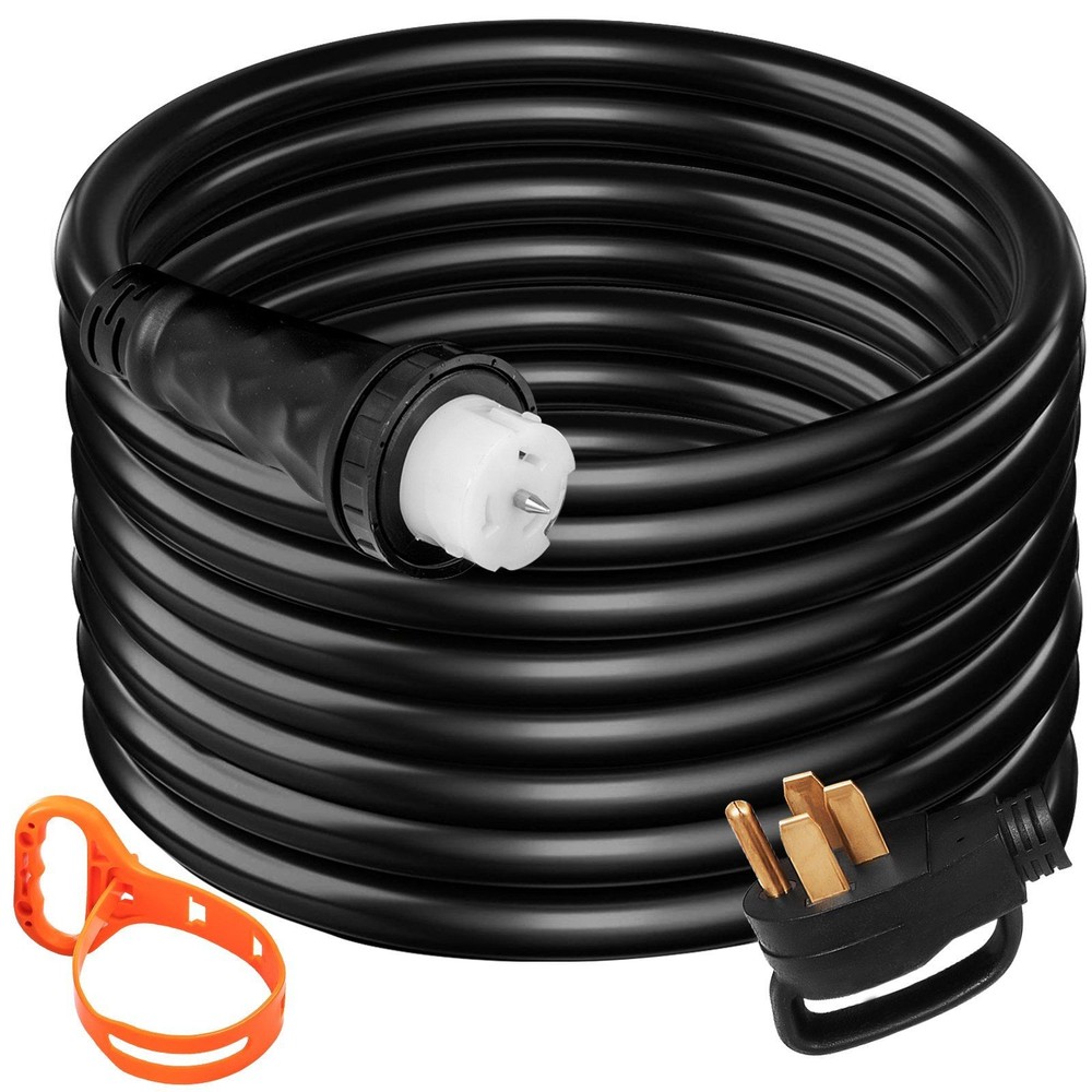 50Amp 125V/250V 6/3+8/1 STW 20ft N14-50P to SS2-50R & CS6364 Twist Lock Cord