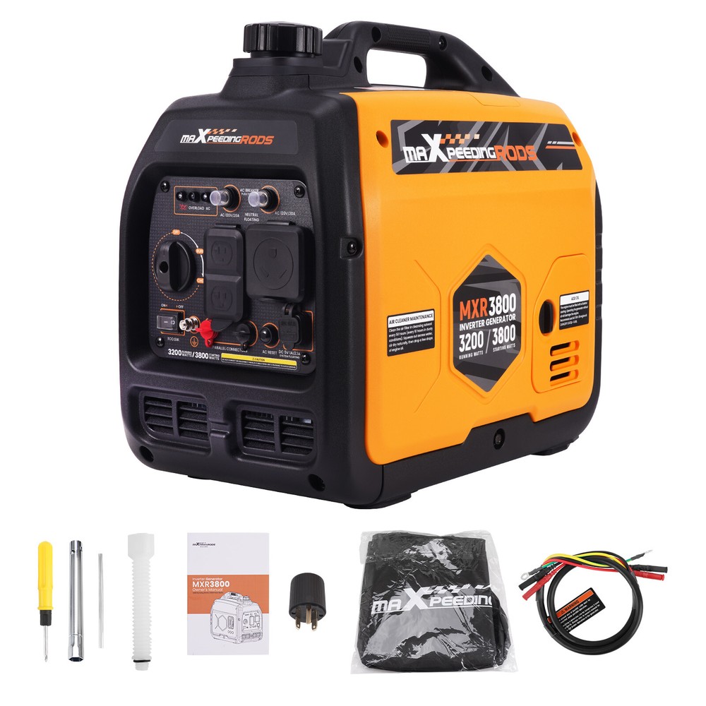Portable 3800 watts Gasoline Inverter Generator Super Quiet 21kg For Outdoor