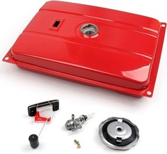 Durable 7 Gallon Iron Generator Fuel Tank with Filter & Valve for EC6500