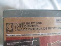 (1) NEW Generac 6338 50 Amp Outdoor Power Inlet Box Plastic CS6365 3R 125/250V