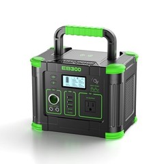 330W Portable Power Station, 288.6Wh Solar Generator with 60W USB-C PD Green