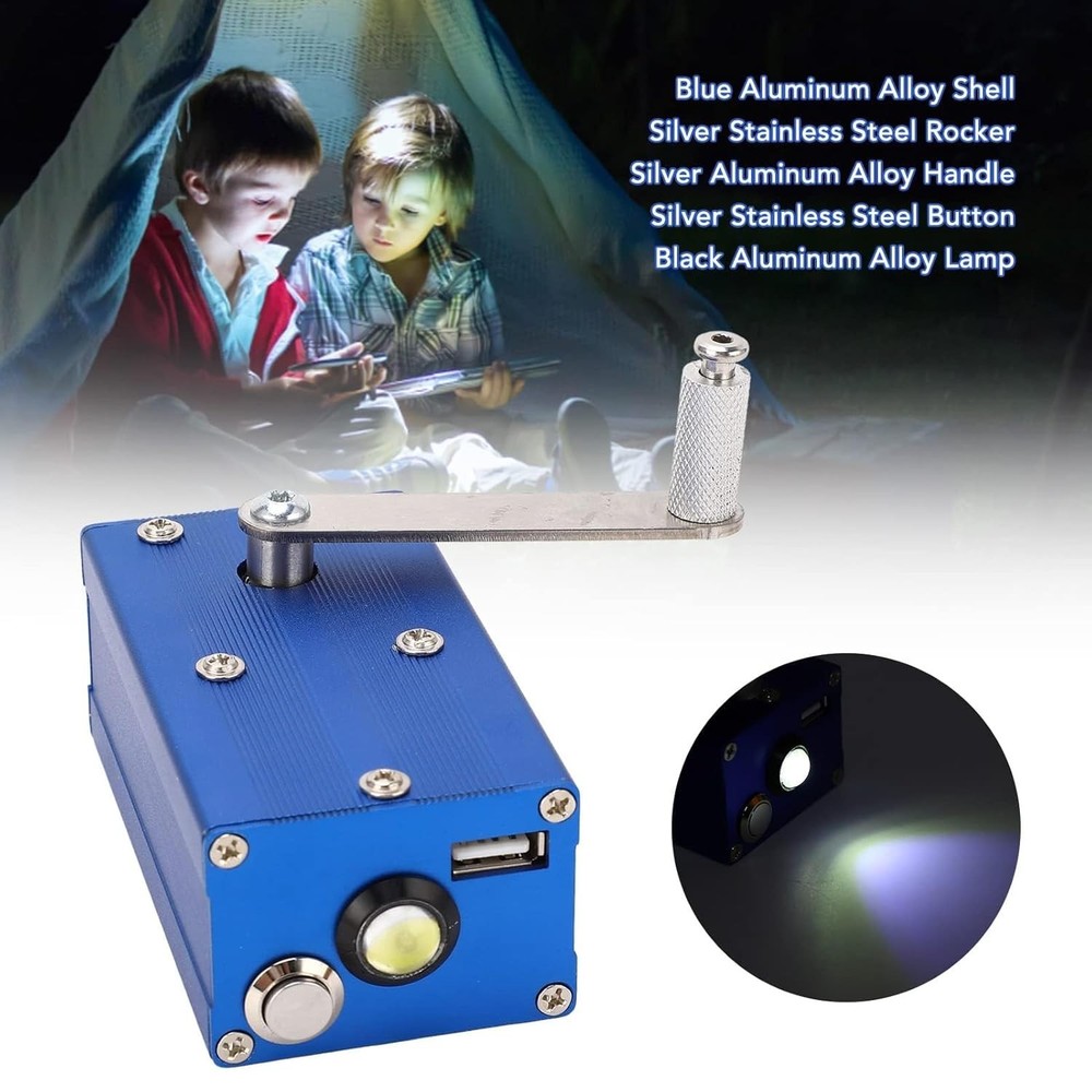Hand Crank Generator Super Capacitor Portable Mechanical Emergency Power